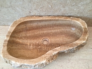 Umywalka nablatowa z kamienia naturalnego SUNSED STONE.