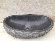 Umywalka nablatowa z kamienia naturalnego  RIVER STONE BIG
