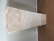 Umywalka stojąca z kamienia naturalnego KEDERI WHITE