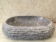Umywalka nablatowa z kamienia naturalnego KABAENA GREY